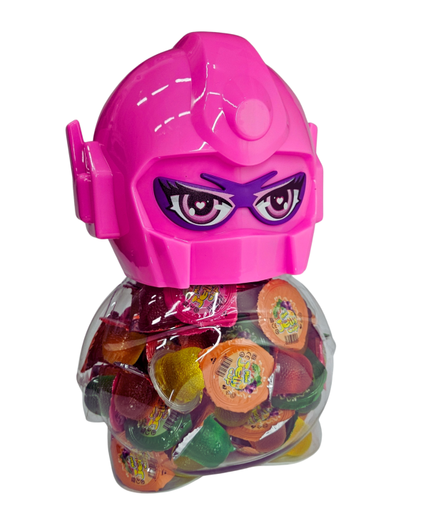 Želinis saldainis Jelly Cup Robot, 100 vnt