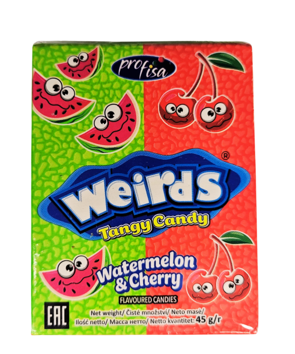 Saldainis Weirds Tangy Candy Watermelon & Cherry