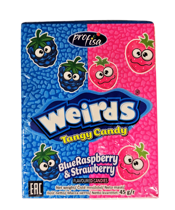 Saldainis Weirds Tangy Candy Blue Raspberry & Strawberry