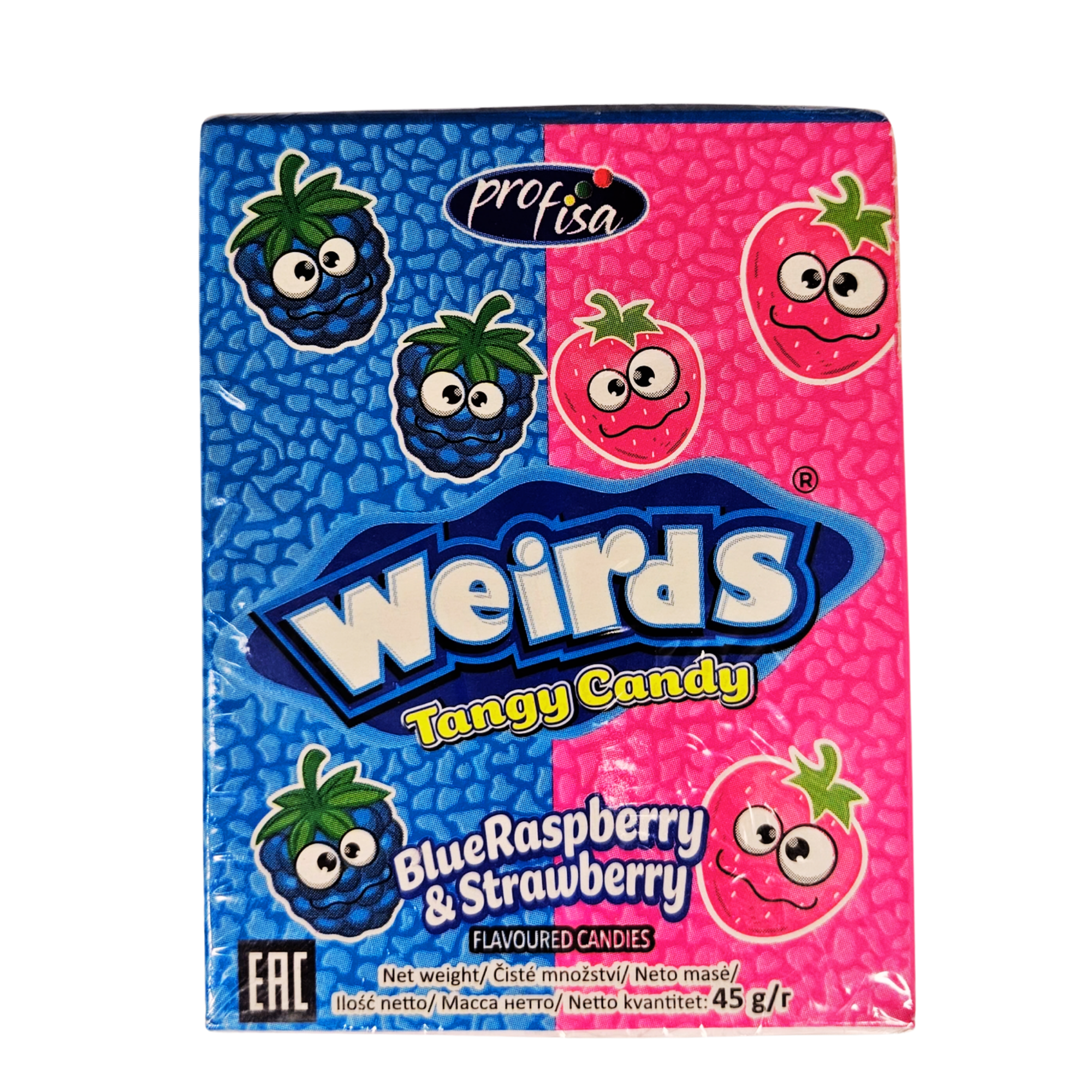 Saldainis Weirds Tangy Candy Blue Raspberry & Strawberry