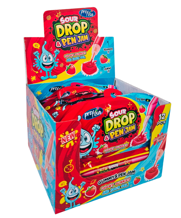 Saldainis Strawberry Sour Drop & Pen Jam