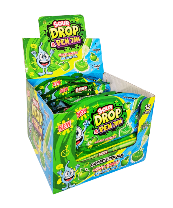 Saldainis Apple Sour Drop & Pen Jam