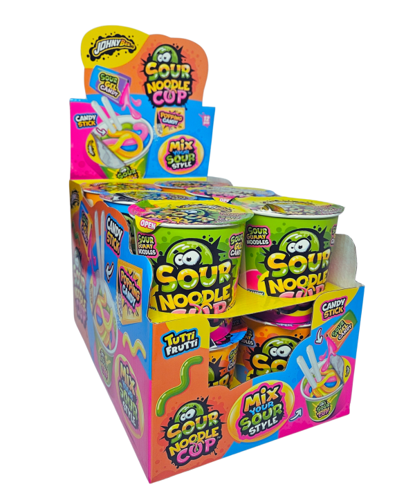 Saldumynų rinkinys Sour Noodle Cup