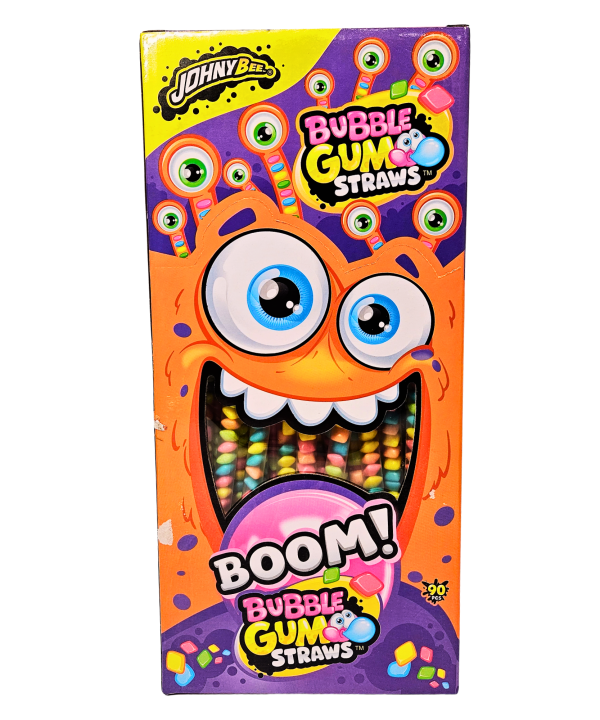 Kramtoma guma Bubble Gum Straws, 90vnt