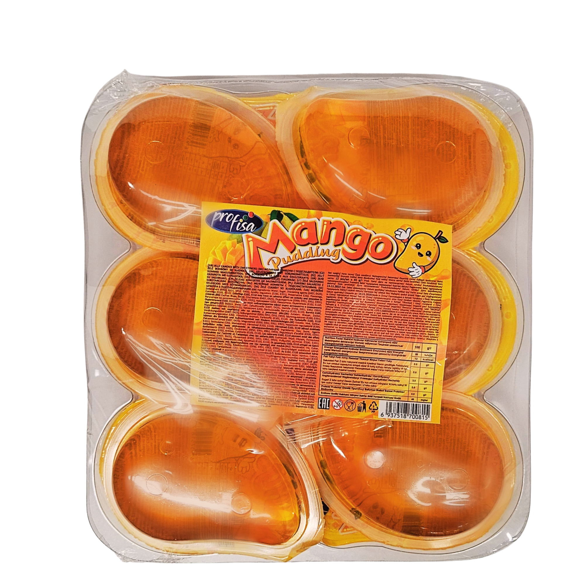 Saldainis Mango Pudding, 12 vnt