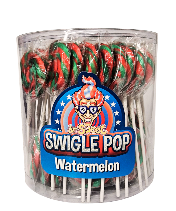 Ledinukai Swigle Pop Watermelon, 50 vnt