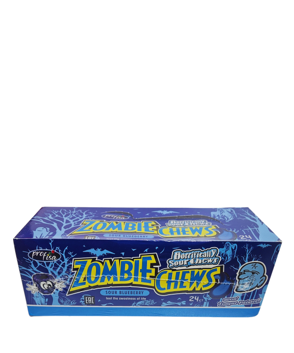 Saldainis Zombie Chews Blueberry, 24vnt