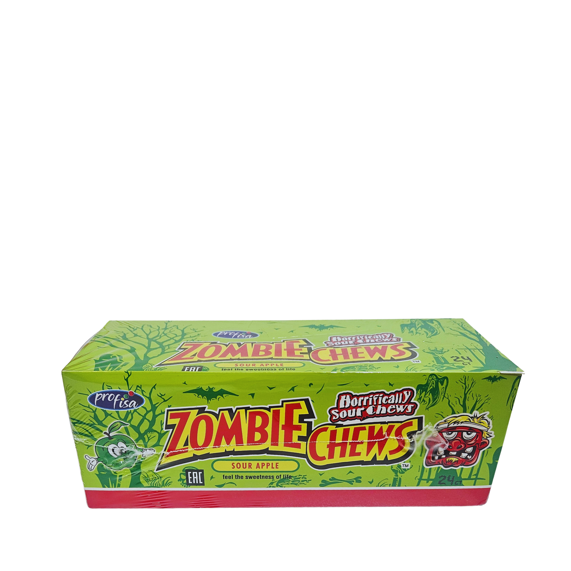 Saldainis Zombie Chews Apple, 24vnt