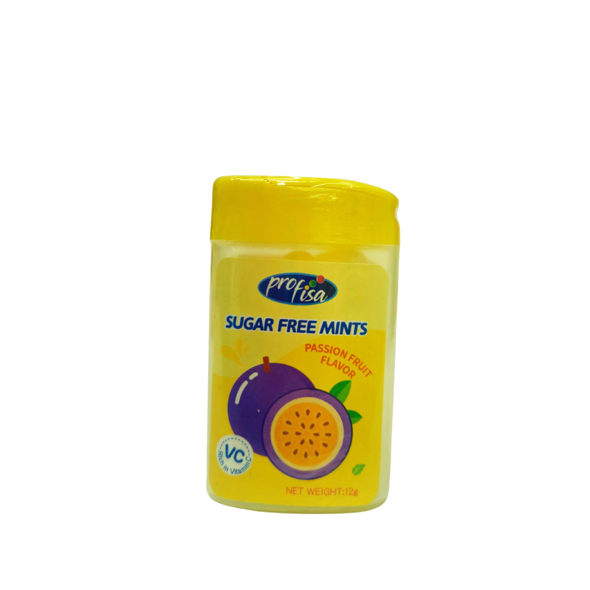 Becukriai mėtiniai pasiflorų skonio saldainiai Sugar Free Mints, 12vnt - Image 2