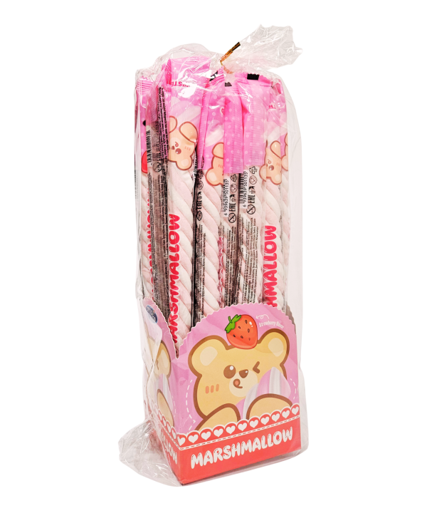 Bear Marshmallow braškių skonio zefyrai
