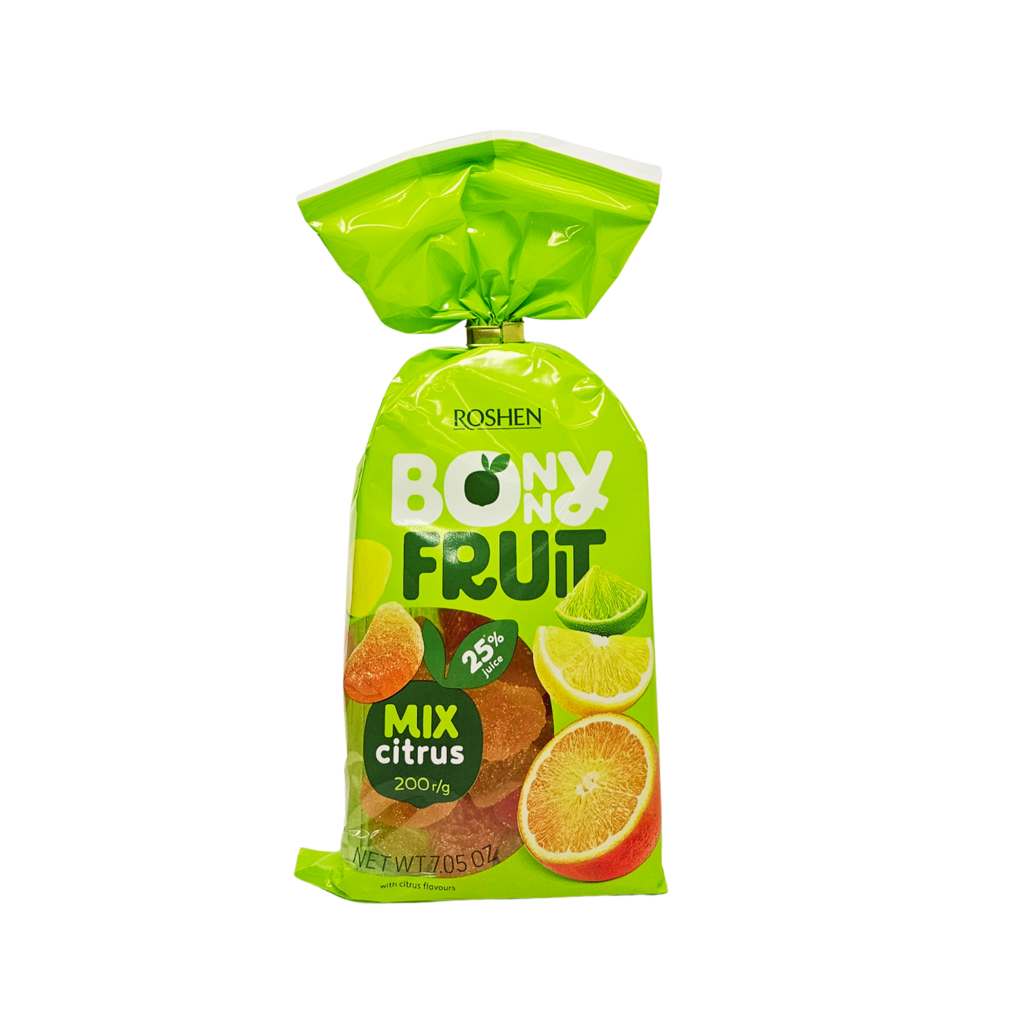 Roshen Bonny Fruit Citrus Mix vaisiniai saldainiai