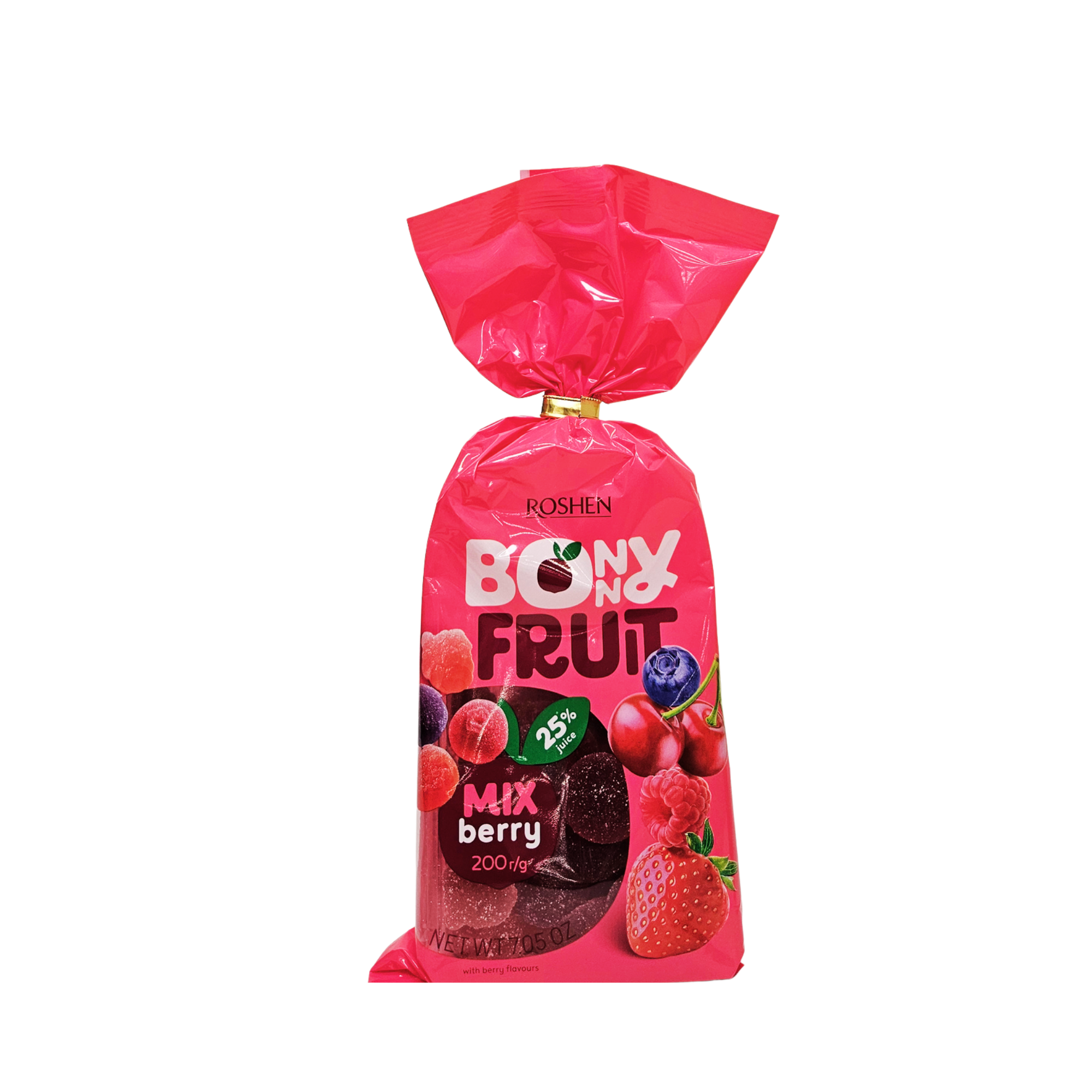 Roshen Bonny Fruit Berry Mix vaisiniai saldainiai