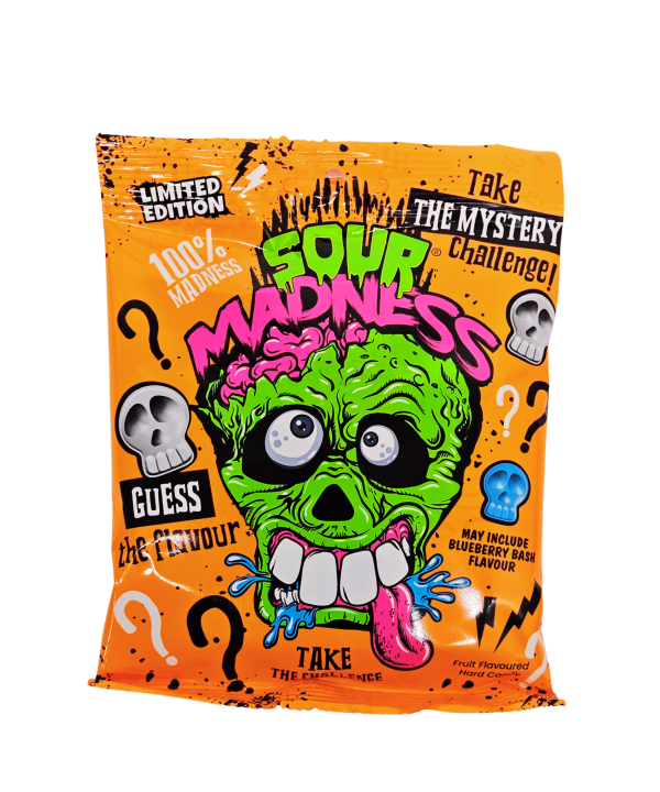 Sour Madness Mystery rūgštūs saldainiai