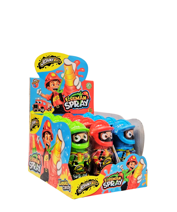 Johny Bee Fireman Spray skystas purškiamas saldainis - 1vnt