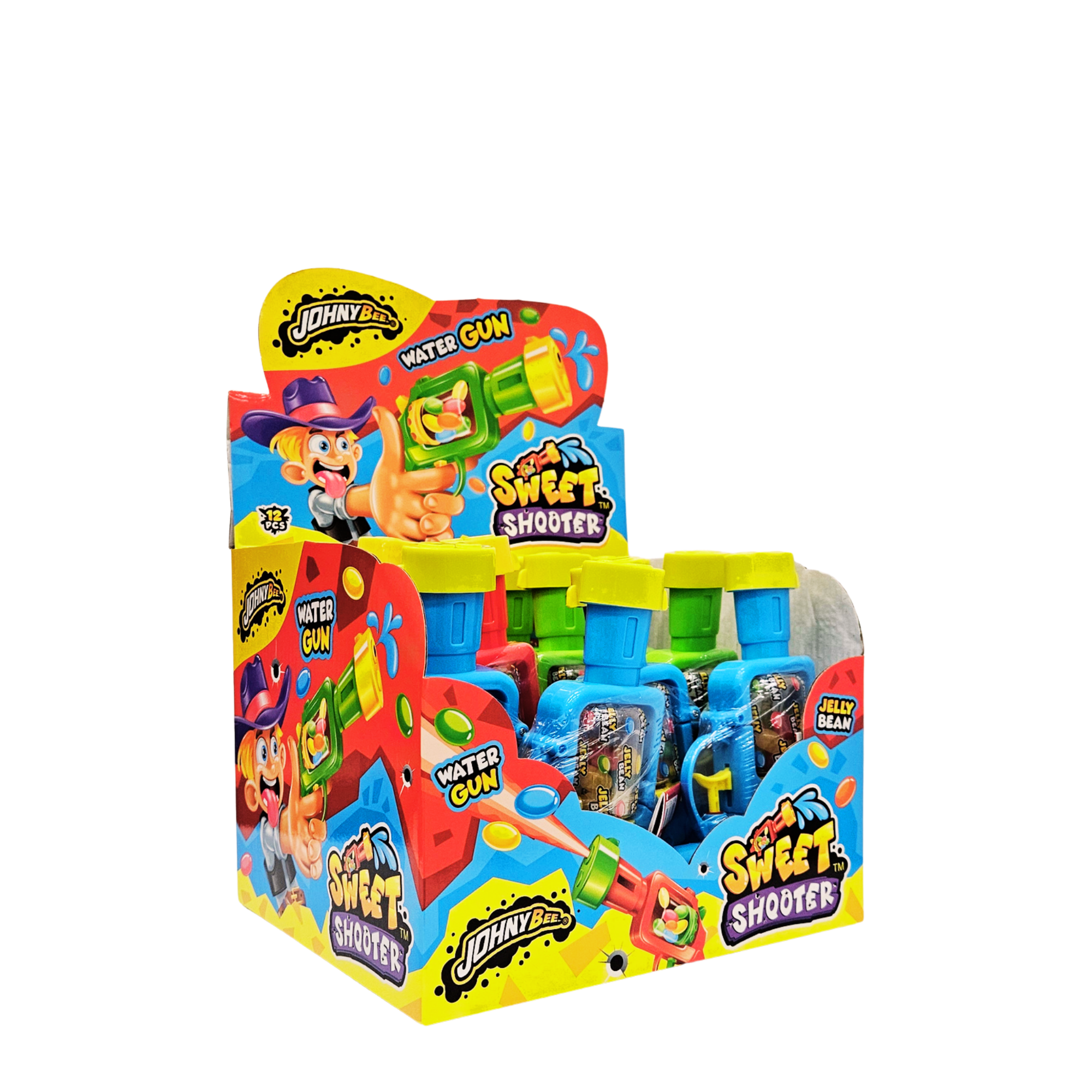 Johny Bee Water Gun Sweet Shooter ir "Jelly beans" saldainiai