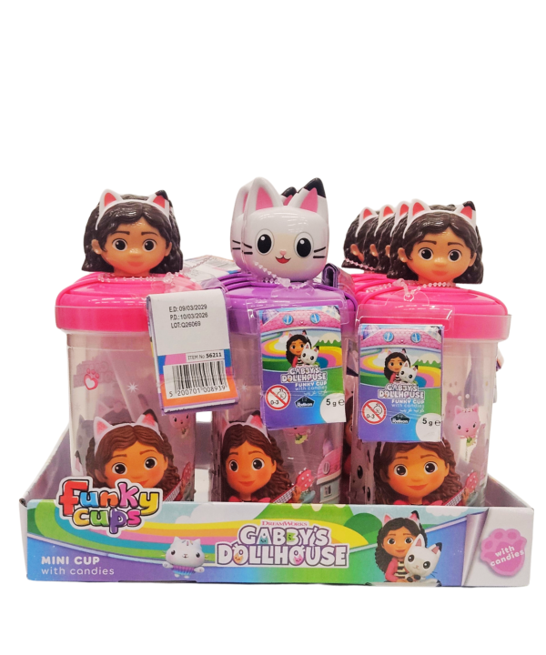 Gabby’s Dollhouse Funky Cup su saldainiais