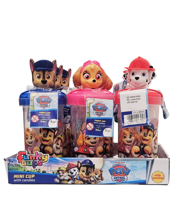 Paw Patrol Funny Cup su saldainiais