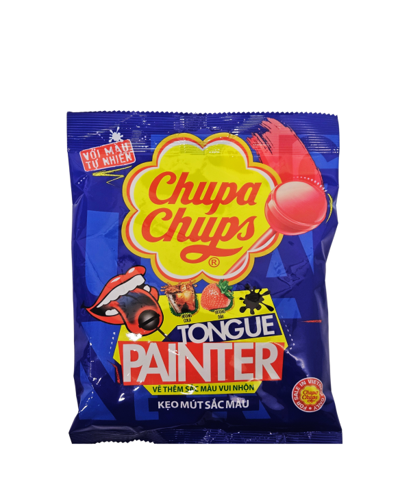 Chupa Chups Tongue Painter Cola & Strawberry liežuvį dažantys ledinukai