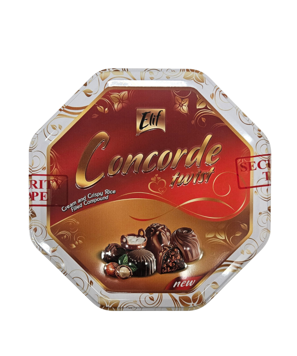 Elif Concorde šokoladinių saldainių asorti metalinėje dėžutėje