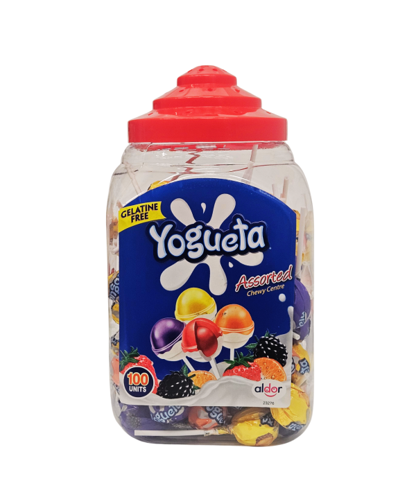 Yogueta Assorted vaisių skonio ledinukai su kramtomu įdaru, 100 vnt