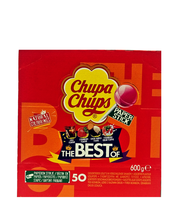 Chupa Chups The Best Of įvairių skonių ledinukų rinkinys, 50 vnt