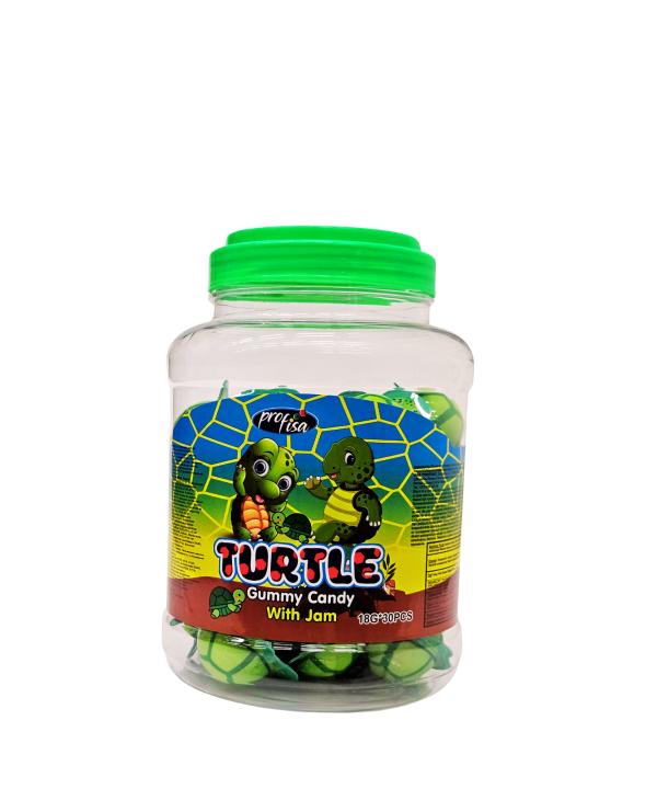Turtle Gummy Candy With Jam – vėžliuko formos guminukai su įdaru, 30 vnt.