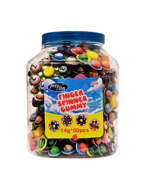 Finger Spinner Gummy – spalvoti guminukai, 50 vnt.