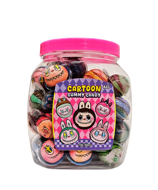 Cartoon Gummy Candy guminukai, 50 vnt