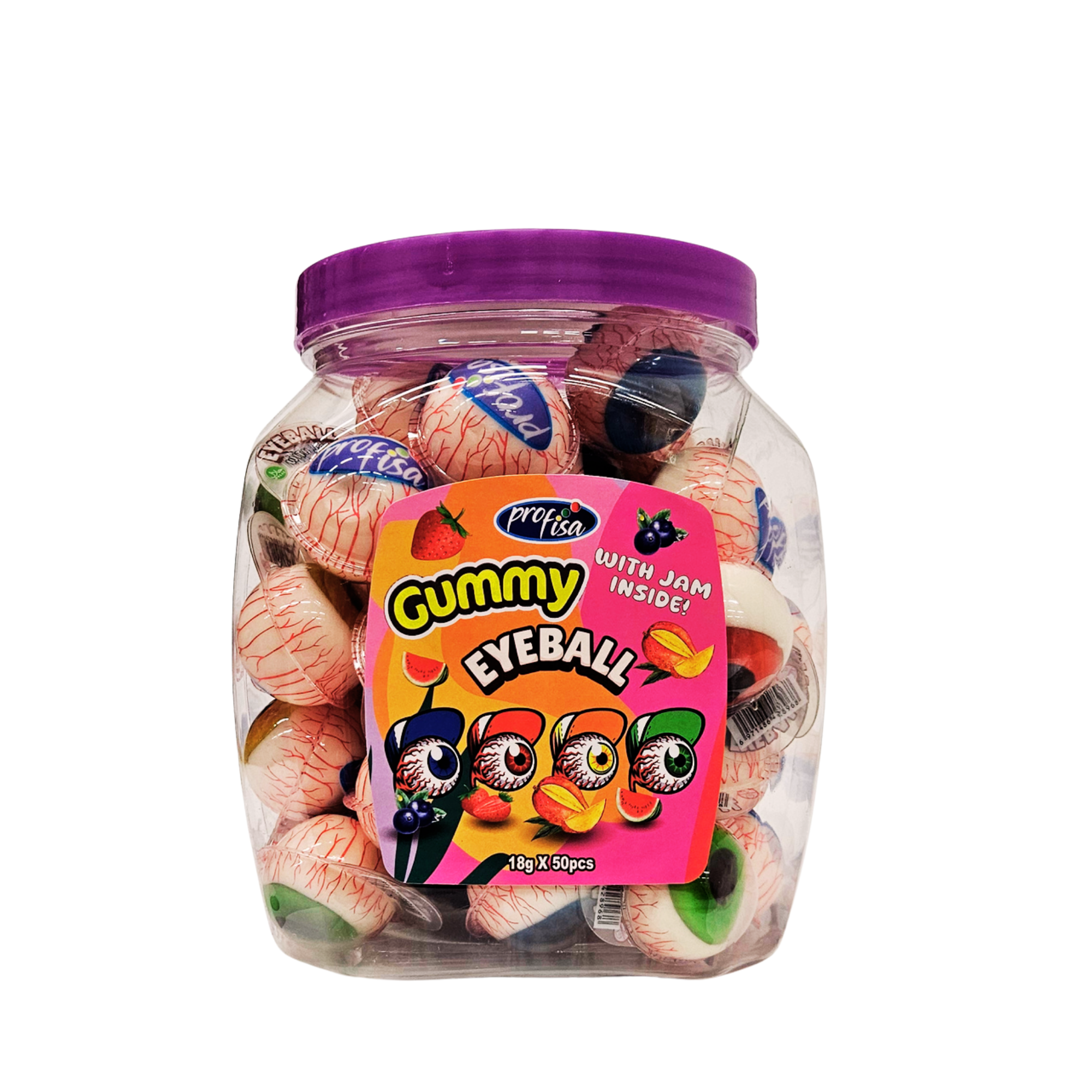 Gummy Eyeball – akies formos guminukai, 50 vnt