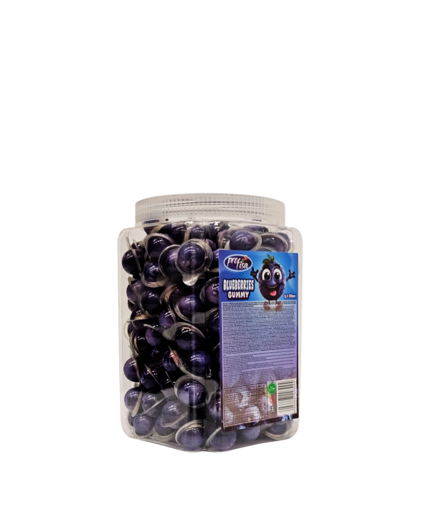 Blueberries Gummy – mėlynių formos guminukai, 200 vnt