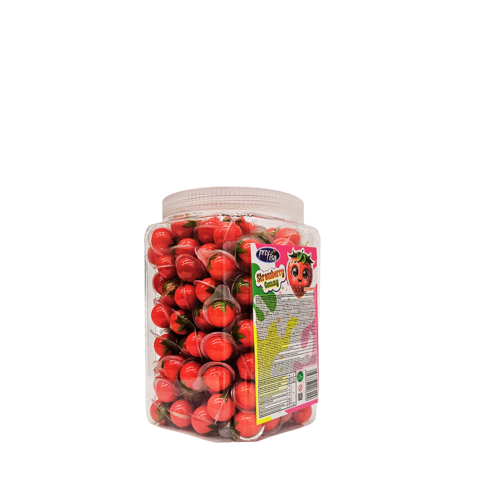 Strawberry Gummy – braškių formos guminukai, 200 vnt