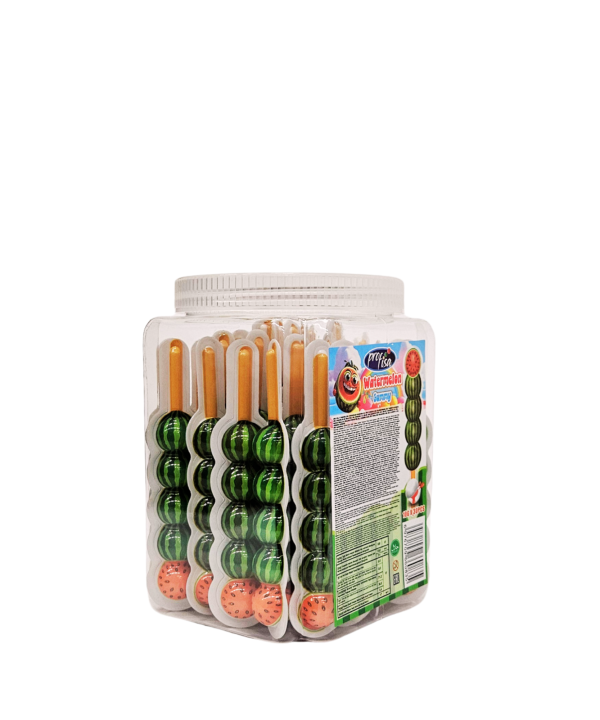 Watermelon Gummy – arbūzo formos guminukai ant pagaliuko, 30 vnt.