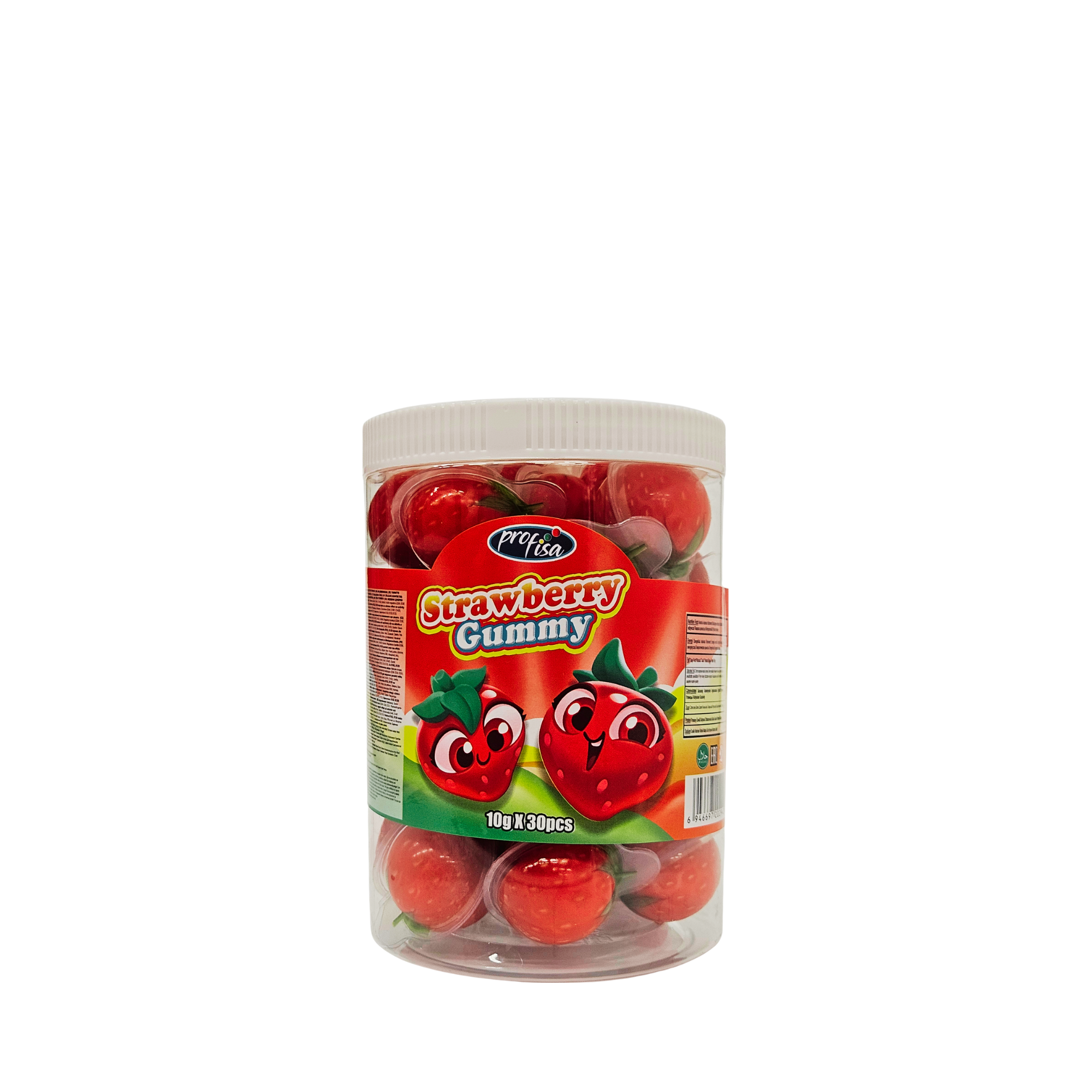 Strawberry Gummy – braškių formos guminukai, 30 vnt