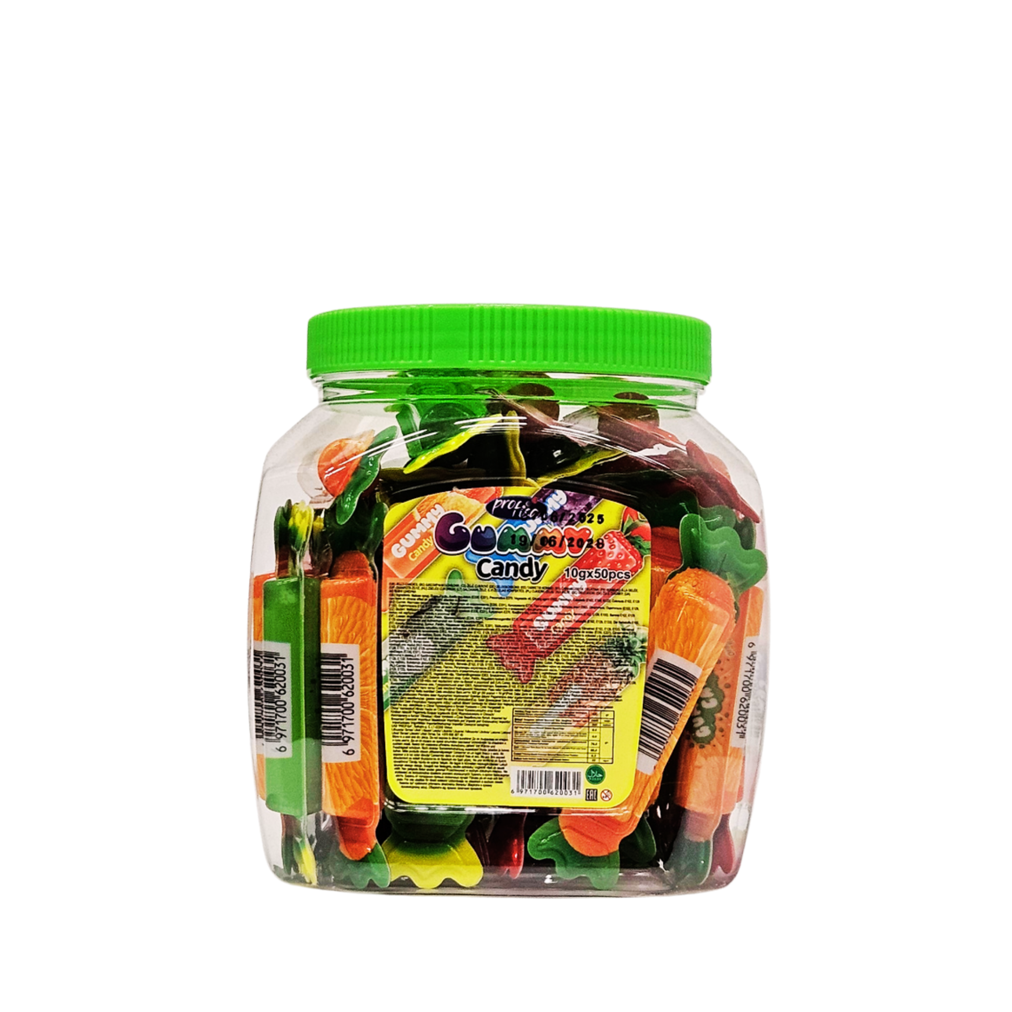 Gummy Candy – įvairių skonių guminukai, 50 vnt