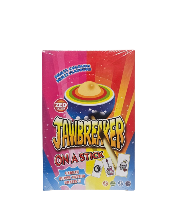 Jawbreaker on a Stick Rainbow milžiniškas saldainis ant pagaliuko