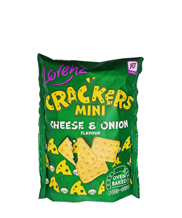 Lorenz Cracker Minis sūrio ir svogūnų skonio krekeriai