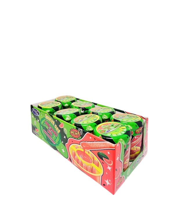 Sweet Set Jelly Candy + Jam Watermelon rūgštūs guminukai su arbūzų skonio žele