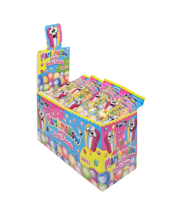 Marshmallow with Small Candy zefyrai su saldainiais