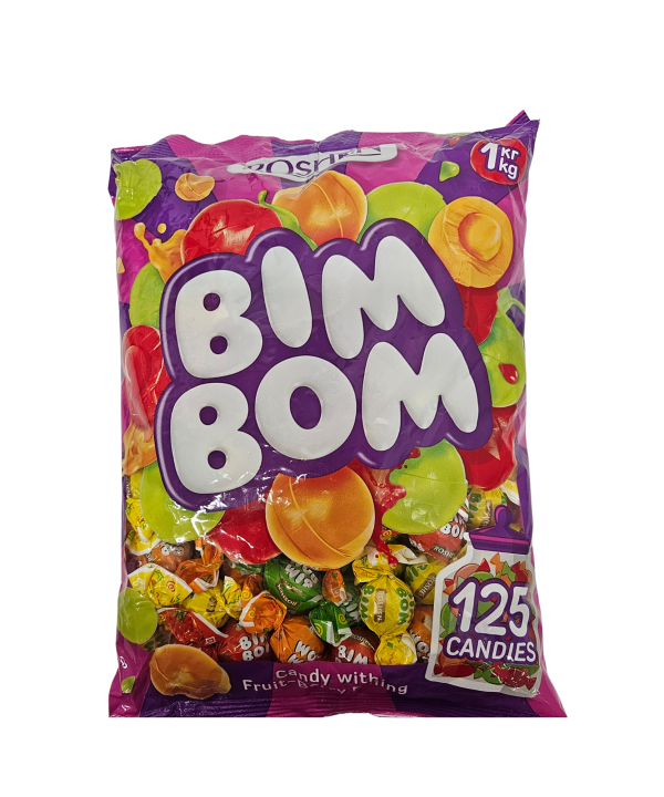 Roshen Bim Bom miško uogų skonio karameliniai saldainiai su įdaru