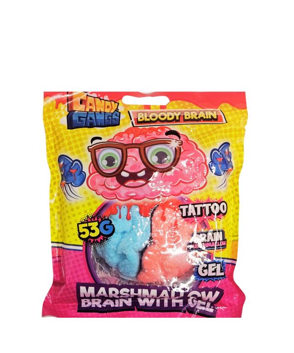 Candy Gangs Bloody Brain zefyras su skystu saldainiu ir tatuiruote