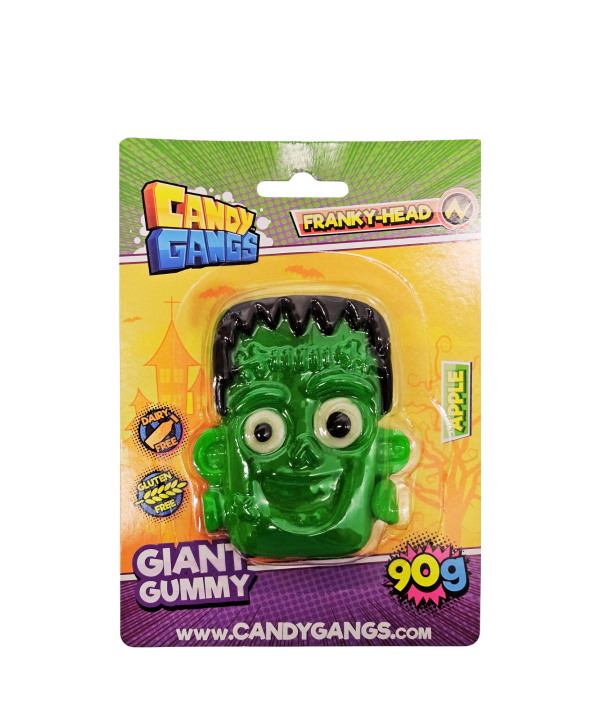 Candy Gangs Giant Franky Head Gummy obuolių skonio guminukas