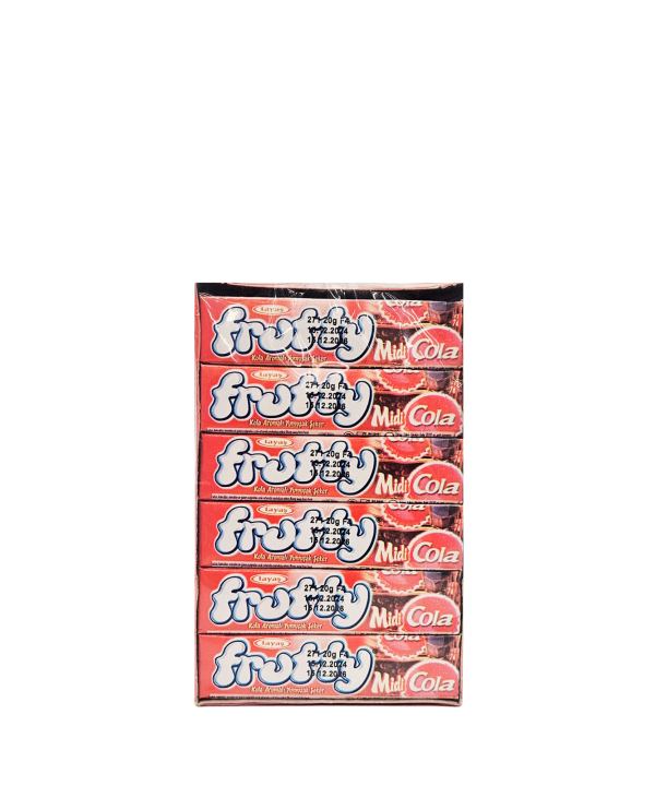 Frutty Midi Cola kramtomi saldainiai kolos skonio, 24 vnt