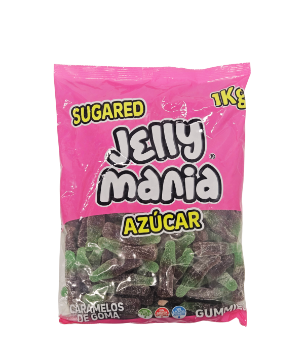 Jake Jelly Mania cukruoti kolos skonio buteliukų guminukai
