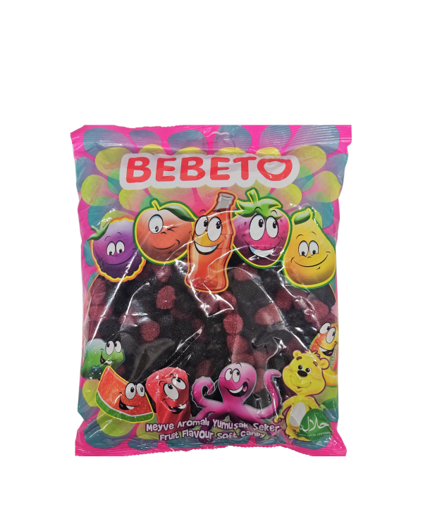 Bebeto Uogytės aviečių ir gervuogių skonio guminukai