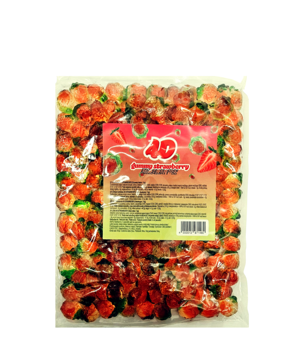 4D GUMMY STRAWBERRY – braškių skonio guminukai