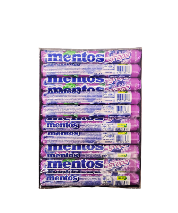 Mentos Grape – vynuogių skonio kramtomieji dražė saldainiai