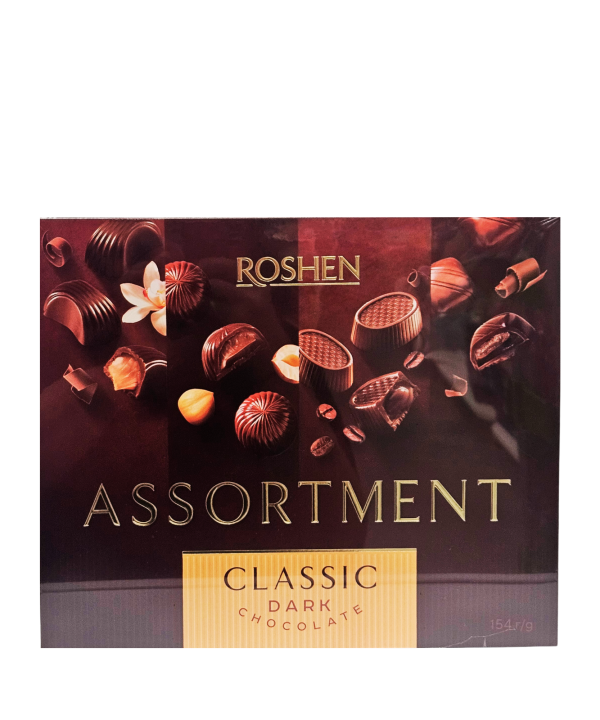 ROSHEN Assortment Classic juodojo šokolado saldainių rinkinys