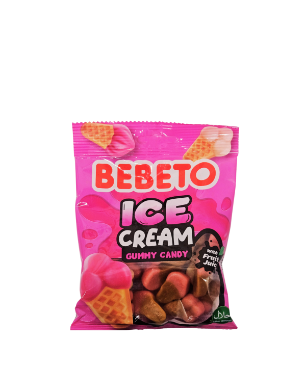 Bebeto Ice Cream Gummy Candy – ledų skonio guminukai