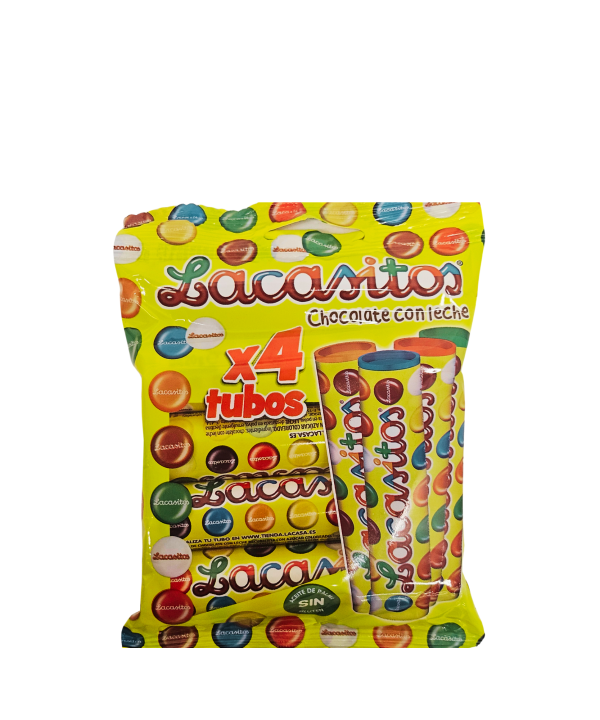 Lacasitos Pencils – pieninio šokolado dražė pieštukuose, 4 vnt