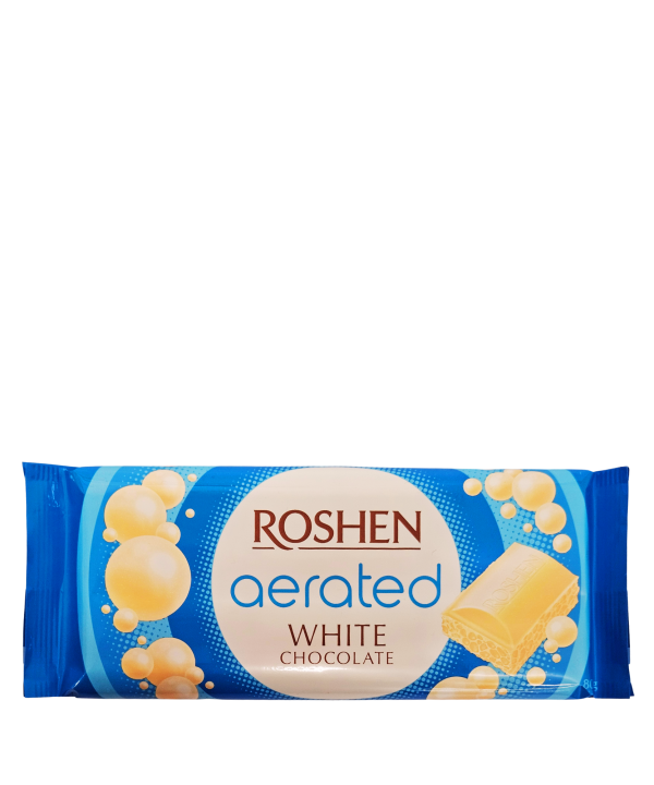 Roshen Aerated White Chocolate – akytasis baltasis šokoladas